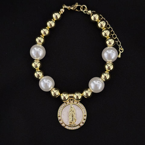 Saints Bead bracelet - Virgen - San Benito - Santa Muerte