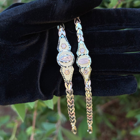 14k Solid Gold Virgencita bracelet