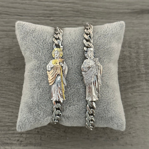 Silver San Judas Bracelet
