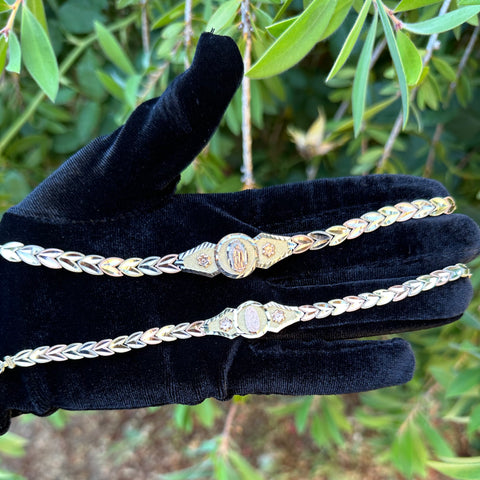 14k Solid Gold Virgencita bracelet