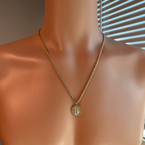 14k Gold San Judas Pendant