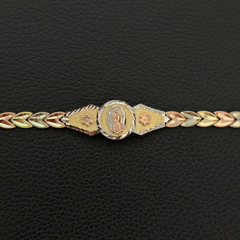 14k Solid Gold Virgencita bracelet