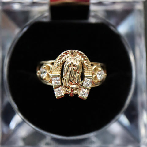 14k Solid Gold Virgencita Ring