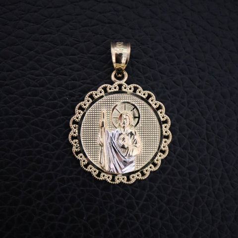 14k Gold San Judas Pendant
