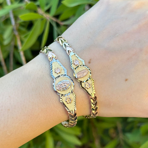 14k Solid Gold Virgencita bracelet