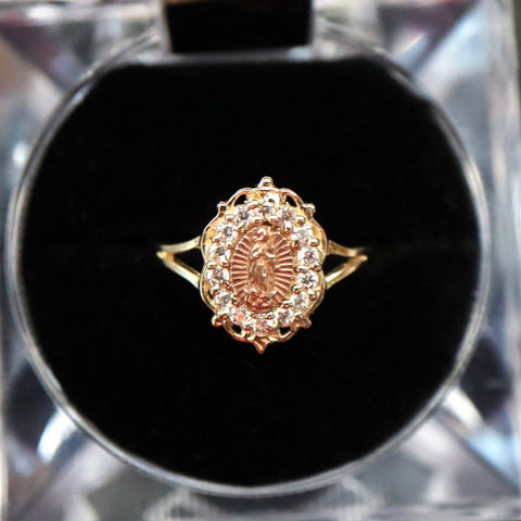14k Solid Gold Virgencita Ring