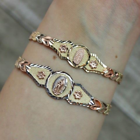 14k Solid Gold Virgencita bracelet