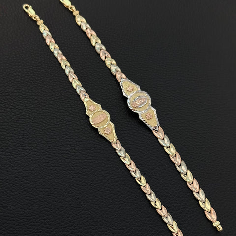 14k Solid Gold Virgencita bracelet