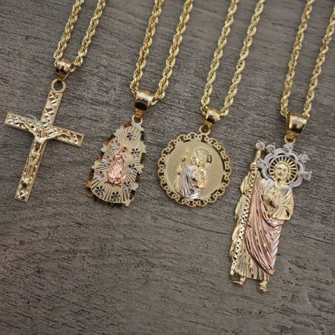 14k Solid Gold Cross Pendant