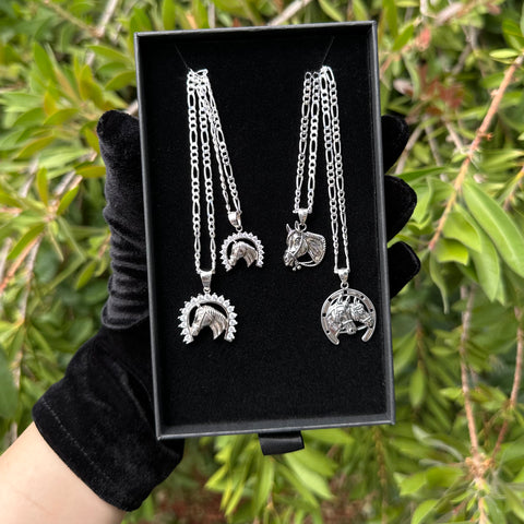 925 Silver Horse Necklace 03