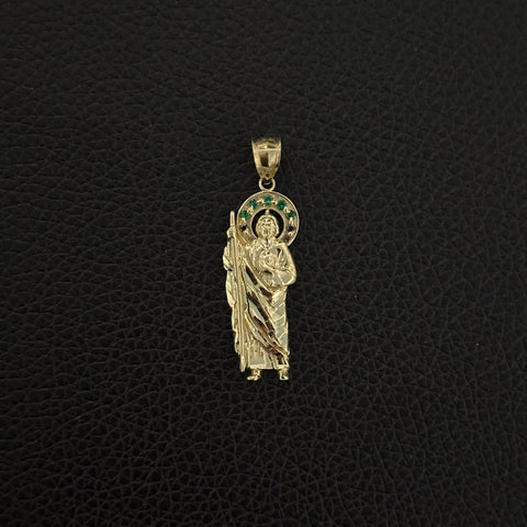 10k Gold San Judas Pendant