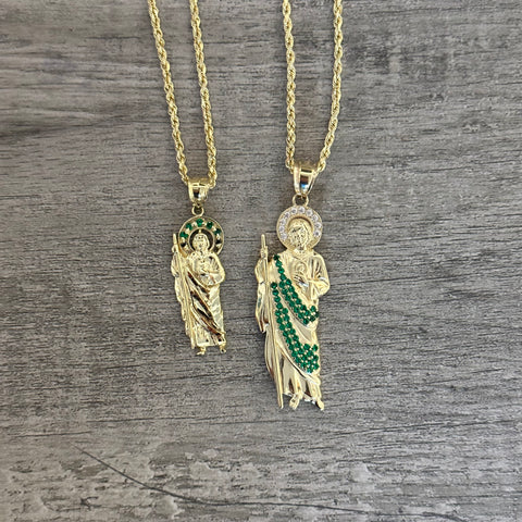 10k Gold San Judas Pendant