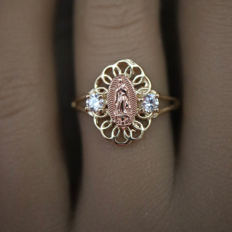 14k Solid Gold Virgencita Ring