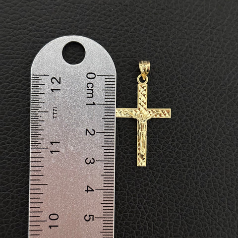 14k Solid Gold Cross Pendant