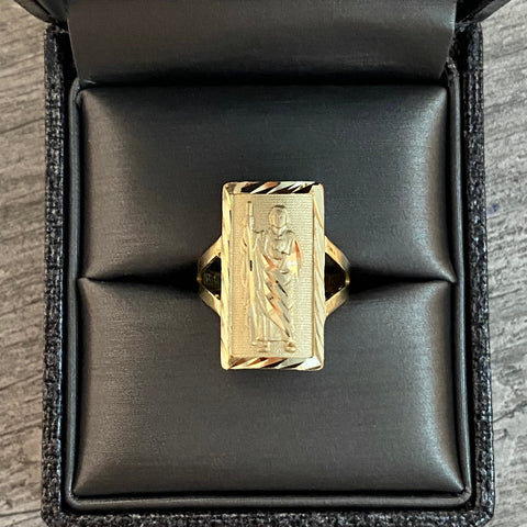 10K Gold San Judas Ring 20MM