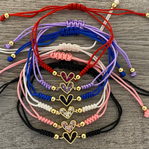 Handmade Heart Adjustable Bracelet
