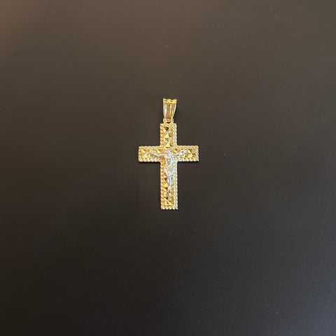 14k Gold Cross Pendant 071