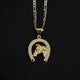 Gold Plated Horse Necklace