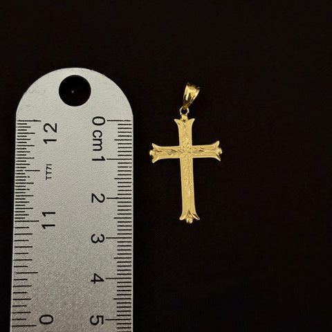 14k Real Gold Cross Pendant