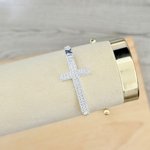 925 Silver Cross Fancy Bracelet