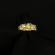 14k real gold nugget ring lightweight 3484