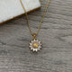 Gold plated Sunflower Necklace