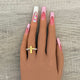 Adjustable Cross Ring silver gold