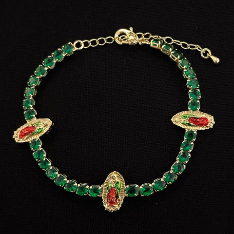 San Judas or Virgen Tennis bracelet