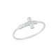 925 Mini Silver Cross Ring