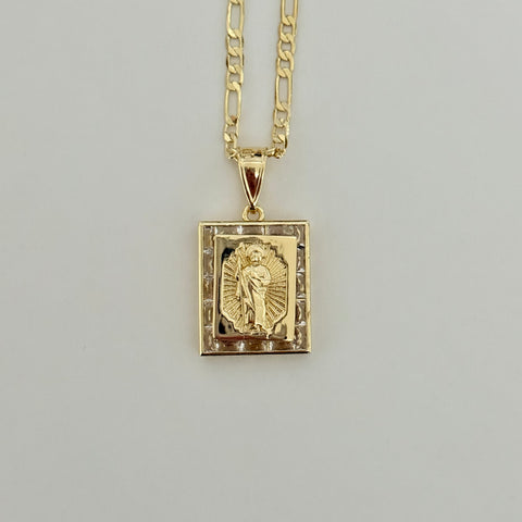 San Judas Frame Necklace 028