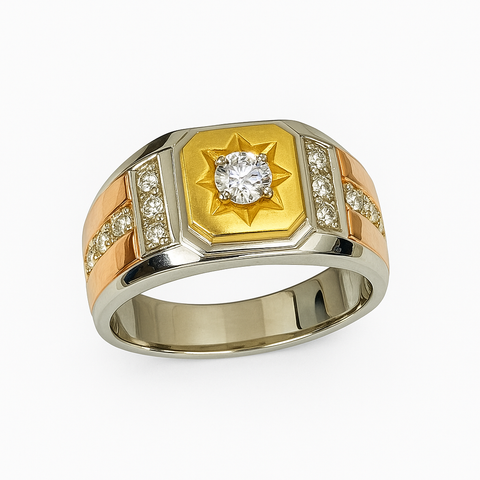 925 Fancy Silver Ring Men
