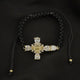 Adjustable Cross Bracelet 6.5” plus