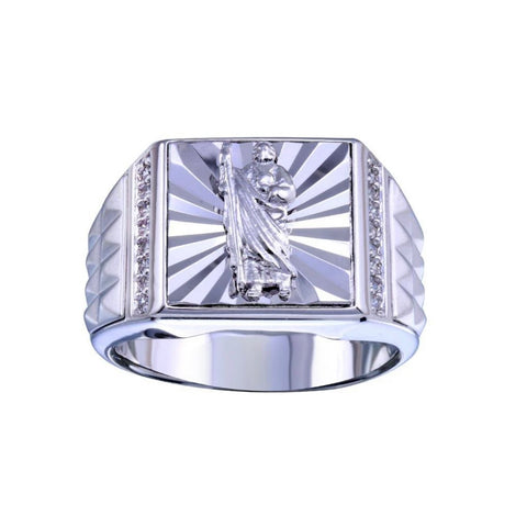 925 Silver San Judas Ring 08