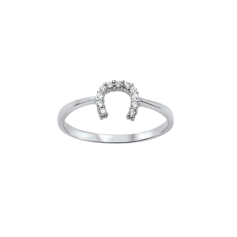 925 Horseshoe Silver Ring