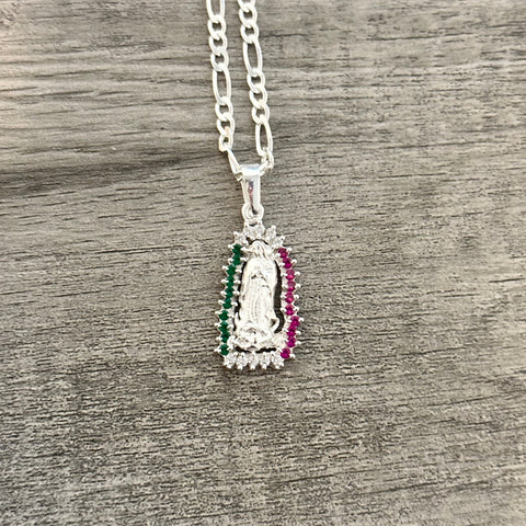 925 Silver Virgen Pendant (1pc)