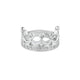 925 Silver Crown Ring Rhodium Plated