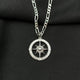 925 Silver Compass Necklace