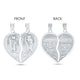 925 Silver Heart Breakable Te Amo San Judas 3MM figaro chains or Just Pendant