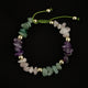 Adjustable Quartz Bracelet - Amethyst Aventurine Rose quartz