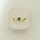 Adjustable Fancy Green Ring 01