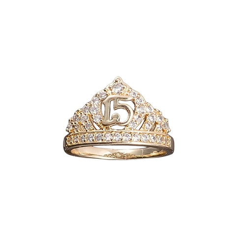 15 años ring gold plated - 15 years