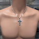 Silver Cross Necklace 08