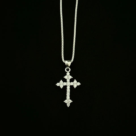 Mini 925 Silver Cross Necklace