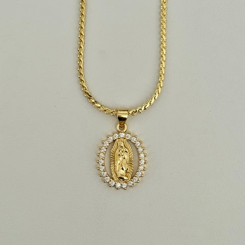Mini Virgencita Necklace 18MM 07