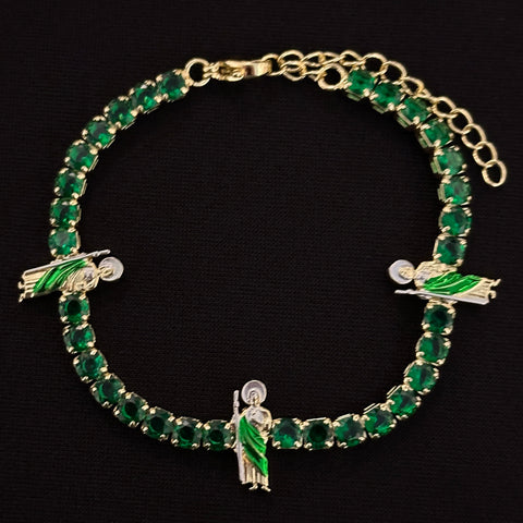 San Judas or Virgen Tennis bracelet