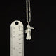 925 Silver Santa Muerte Necklace 24” long or just pendant