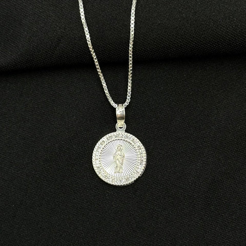 Mini 925 Silver San Judas Necklace 08