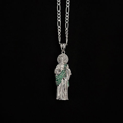 925 Silver San Judas Necklace 017