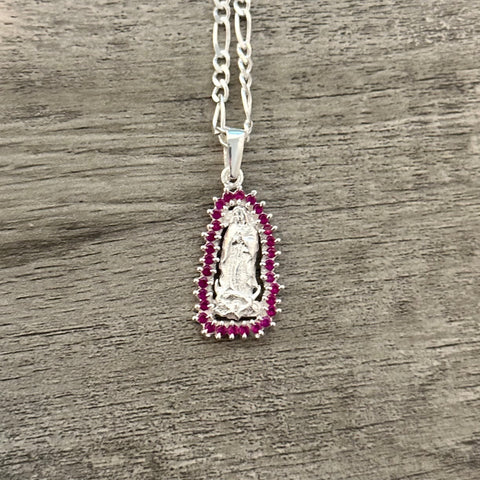 925 Silver Virgen Pendant (1pc)