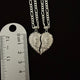 925 Silver Heart Breakable Te Amo San Judas 3MM figaro chains